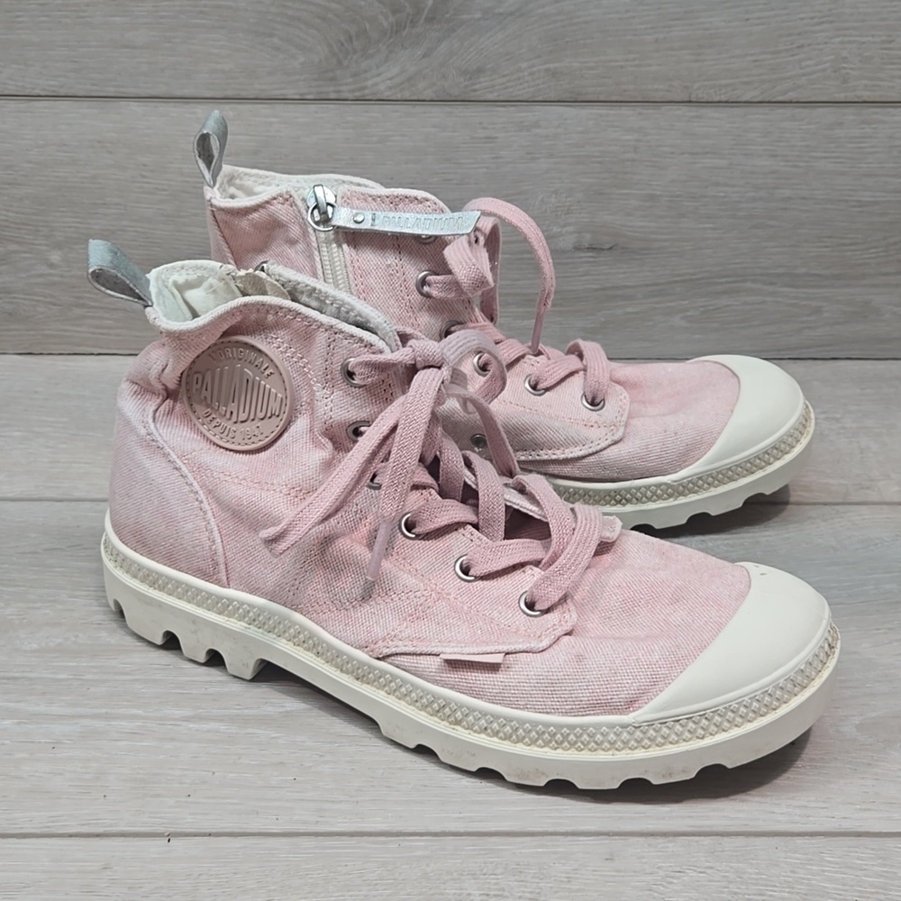 Palladium Women Pink High-Top Sneakers Keds Shoes Sz 7.5